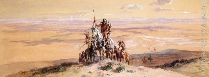 Charles Marion Russell Indians on Plains